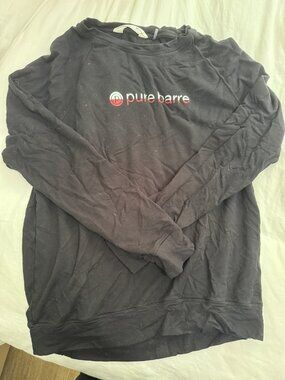 Tavi x Pure Barre Black Crewneck Sweatshirt, Size S